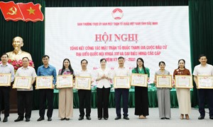 Bắc Ninh tổng kết công tác MTTQ tham gia bầu cử đại biểu Quốc hội khóa XVI và đại biểu HĐND các cấp