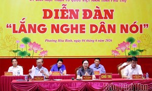 Phú Thọ: Tiếp nhận 21 lượt ý kiến của Nhân dân tại diễn đàn “Lắng nghe dân nói”