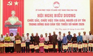 Phú Thọ: Phát huy vai trò của người có uy tín trong cộng đồng