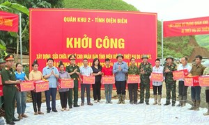 Khởi công xây dựng nhà ở cho người dân Điện Biên bị thiệt hại do mưa lũ