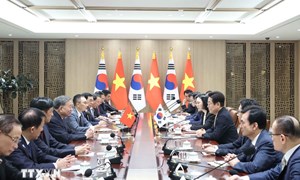 Tổng Bí thư Tô Lâm hội đàm với Tổng thống Hàn Quốc Lee Jae Myung
