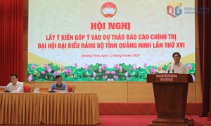 Ủy ban MTTQ tỉnh Quảng Ninh lấy ý kiến góp ý Dự thảo báo cáo chính trị trình Đại hội đại biểu Đảng bộ tỉnh