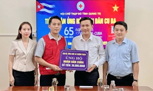 Xã Thượng Trạch ủng hộ Nhân dân Cuba 30 triệu đồng