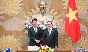 Chủ tịch Quốc hội Trần Thanh Mẫn tiếp Đoàn Ban Thanh niên Đảng Dân chủ tự do và nghị sĩ trẻ Nhật Bản