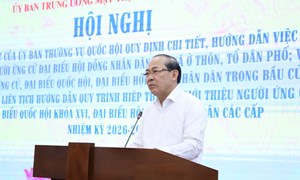 Phó Chủ tịch Hoàng Công Thuỷ chủ trì Hội nghị Góp ý dự thảo Nghị quyết của Uỷ ban Thường vụ Quốc hội đối với công tác bầu cử đại biểu Quốc hội và HĐND