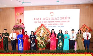 Hà Nội: Đại hội đại biểu Mặt trận Tổ quốc Việt Nam Phường Thượng Cát lần thứ I, nhiệm kỳ 2025-2030