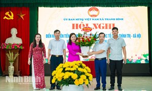 Ninh Bình: Tuyên dương điển hình tiên tiến của MTTQ và các tổ chức chính trị - xã hội xã Thanh Bình