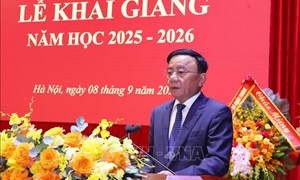 Thường trực Ban Bí thư Trần Cẩm Tú dự khai giảng năm học mới của Học viện Chính trị quốc gia Hồ Chí Minh