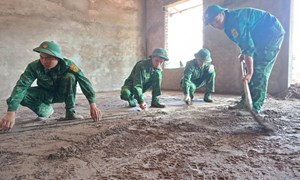 Điện Biên: Khẩn trương làm nhà cho người dân vùng thiên tai
