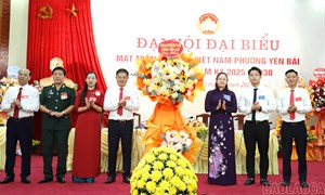 Lào Cai: Đại hội đại biểu Uỷ ban Mặt trận Tổ quốc Việt Nam phường Yên Bái lần thứ I, nhiệm kỳ 2025-2030