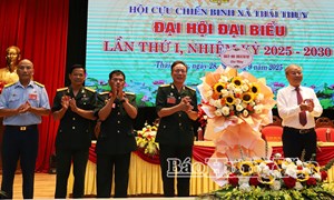 Hưng Yên: Đại hội đại biểu Hội Cựu chiến binh xã Thái Thụy lần thứ I, nhiệm kỳ 2025 - 2030