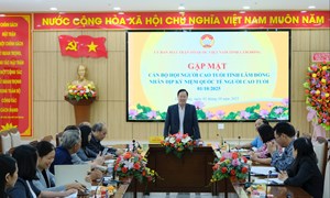 Lâm Đồng: MTTQ Việt Nam tỉnh gặp mặt cán bộ Hội Người cao tuổi nhân dịp 1/10
