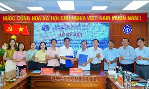 Cà Mau: Ủy ban MTTQ Việt Nam tỉnh ký kết phối hợp với BHXH tỉnh 