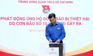 Trung ương Đoàn phát động ủng hộ đồng bào bị thiệt hại do bão số 10