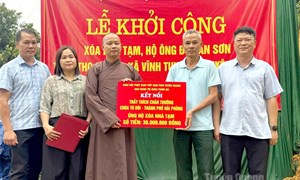 Tuyên Quang: Khởi công xây dựng nhà mới cho hộ nghèo tại xã Vĩnh Tuy