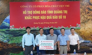 Quảng Trị: Uỷ ban MTTQ Việt Nam tỉnh tiếp nhận ủng hộ khắc phục bão số 10
