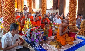 Cà Mau: Trang nghiêm Đại lễ Dâng y Kathina năm 2025