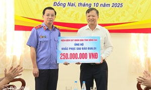 Đồng Nai: Ủy ban MTTQ Việt Nam tỉnh Đồng Nai tổ chức tiếp nhận ủng hộ đồng bào các tỉnh miền Bắc bị thiệt hại do bão lũ 