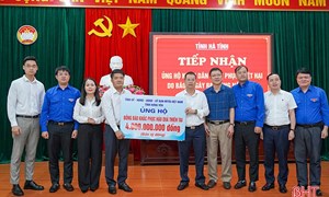 Hà Tĩnh: Uỷ ban MTTQ Việt Nam tỉnh tiếp nhận ủng hộ từ các địa phương, đơn vị hỗ trợ khắc phục hậu quả bão số 10