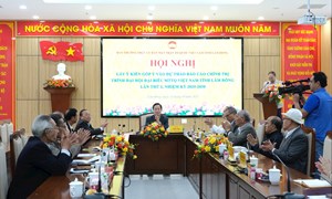 Ủy ban MTTQ Việt Nam tỉnh Lâm Đồng lấy ý kiến góp ý văn kiện Đại hội lần thứ I