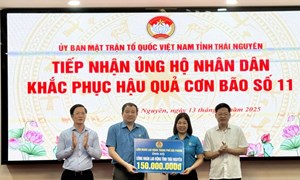 Liên đoàn Lao động TP Hải Phòng hỗ trợ 4 tỉnh bị thiệt hại do mưa lũ sau bão số 11