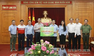 Lạng Sơn: Tiếp nhận 4 tỷ đồng từ các tập đoàn, doanh nghiệp hỗ trợ người dân khắc phục hậu quả thiên tai