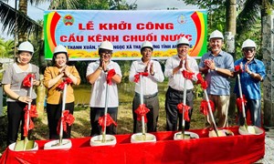 Hội Nông dân tỉnh An Giang khởi công xây dựng cầu nông thôn và bàn giao giếng nước