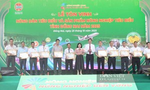 32 nông dân tiêu biểu và 43 sản phẩm nông nghiệp tiêu biểu được Hội Nông dân tỉnh Đồng Nai vinh danh