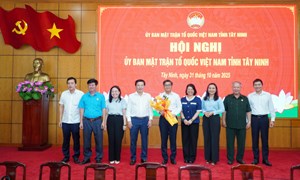 Ủy ban MTTQ Việt Nam tỉnh Tây Ninh có tân Phó Chủ tịch