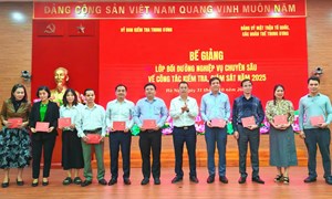 100% học viên hoàn thành chương trình bồi dưỡng nghiệp vụ kiểm tra, giám sát