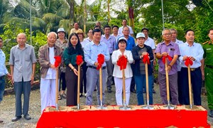 An Giang: Ủy ban MTTQ Việt Nam xã Nhơn Mỹ khởi công xây dựng hai cầu giao thông nông thôn