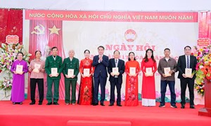 Hà Nội: Ngày hội Đại đoàn kết toàn dân tộc xã Thiên Lộc 