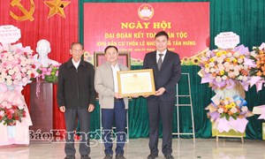 Hưng Yên: Ngày hội Đại đoàn kết toàn dân tộc tại khu dân cư thôn Lê Như Hổ
