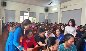 Hơn 1.000 cán bộ, hội viên phụ nữ đặc khu Vân Đồn đóng góp ý kiến Dự thảo Văn kiện Đại hội Đảng XIV