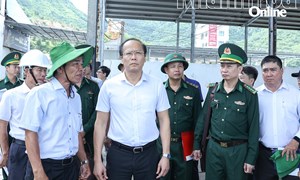 Khánh Hòa: Chủ tịch Ủy ban MTTQ Việt Nam tỉnh Nguyễn Khắc Hà kiểm tra công tác phòng, chống bão số 13