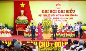 Phó Chủ tịch Hoàng Công Thủy dự Đại hội đại biểu MTTQ Việt Nam tỉnh Đồng Nai lần thứ I, nhiệm kỳ 2025-2030