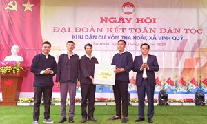 Cao Bằng: Sôi nổi ngày hội Đại đoàn kết toàn dân tộc tại các khu dân cư 