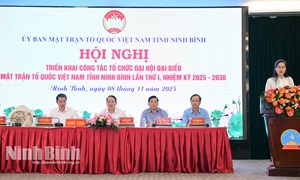 Triển khai công tác tổ chức Đại hội đại biểu MTTQ Việt Nam tỉnh Ninh Bình lần thứ I, nhiệm kỳ 2025-2030