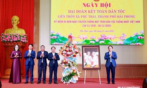 Hải Phòng: Ngày hội Đại đoàn kết toàn dân tộc xã Phú Thái