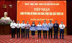 Cao Bằng: Tiếp nhận 2 tỷ đồng kinh phí hỗ trợ khắc phục hậu quả thiên tai từ Bộ Xây dựng
