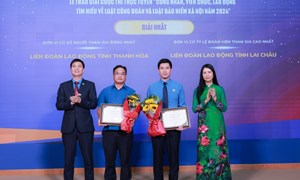 Trao giải Cuộc thi trực tuyến tìm hiểu Luật Công đoàn và Luật BHXH năm 2024