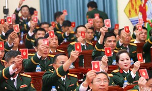 Thái Nguyên: Lực lượng vũ trang đóng góp ý kiến vào dự thảo các Văn kiện Đại hội XIV của Đảng