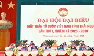 Ngày làm việc thứ nhất Đại hội đại biểu MTTQ tỉnh Thái Nguyên lần thứ I