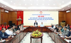Mặt trận thành phố Hà Nội góp ý văn kiện Đại hội Đảng lần thứ XIV