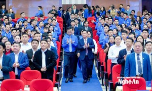 Đại hội đại biểu Đoàn TNCS Hồ Chí Minh tỉnh Nghệ An lần thứ XIX, nhiệm kỳ 2025-2030: “Tiên phong - Đoàn kết - Bản lĩnh - Đột phá - Phát triển”
