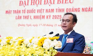 Quảng Ngãi: Đại hội đại biểu MTTQ Việt Nam tỉnh lần thứ I, nhiệm kỳ 2025 - 2030 họp phiên thứ nhất