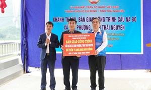 Thái Nguyên: Khánh thành, bàn giao công trình cầu Nà Bó, xã Kim Phượng