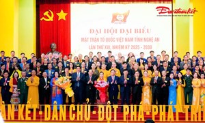 Nghệ An: Đại hội đại biểu MTTQ Việt Nam tỉnh Nghệ An lần thứ XVI, nhiệm kỳ 2025 - 2030
