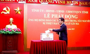 Quảng Trị: Ủy ban MTTQ Việt Nam tỉnh phát động ủng hộ đồng bào các tỉnh miền Trung, Tây Nguyên bị thiệt hại do mưa lũ