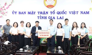 Ủy ban MTTQ Việt Nam thành phố Hà Nội trao 50 tấn hàng hỗ trợ nhân dân tỉnh Gia Lai